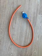 Gasdrukregelaar met gasslang (1 meter) en slangklem, Ophalen of Verzenden, Zo goed als nieuw