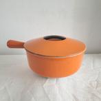 Cousances le creuset vintage braadpan sauspan Raymond Loewy, Gebruikt, Ophalen of Verzenden, Koekenpan of Braadpan, Gietijzer