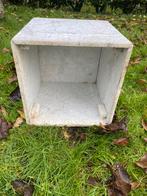 Marmeren Kubus - Sierstuk voor binnen/buiten, Huis en Inrichting, Tafels | Bijzettafels, Minder dan 55 cm, Vierkant, Ophalen of Verzenden