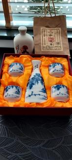 Chinese Sake Set met Baijiu - Traditioneel Landschap, Antiek en Kunst, Ophalen of Verzenden