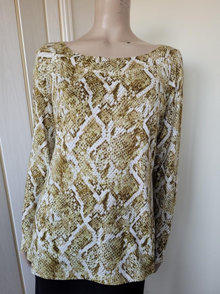 Claudia Strater top slangenprint maat 42/XL Nieuw, Geel, Maat 46/48 (XL) of groter, Nieuw, Ophalen of Verzenden