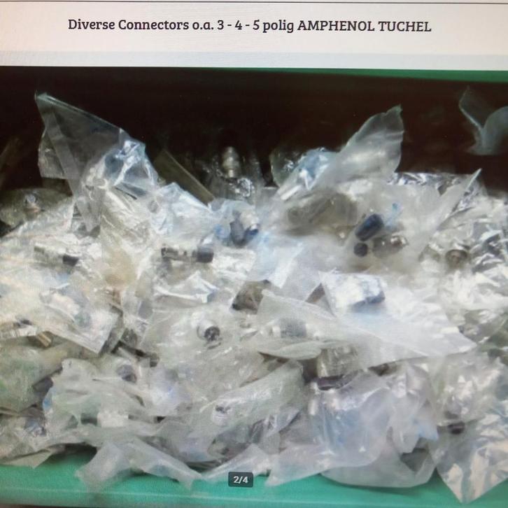 Diverse Connectors o.a. 3 - 4 - 5 polig AMPHENOL TUCHEL, Hobby en Vrije tijd, Elektronica-componenten, Nieuw, Ophalen of Verzenden