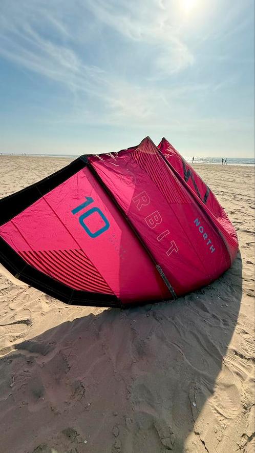 North Orbit 10m & North Navigator bar 2023 (+new sk99 lines), Watersport en Boten, Kitesurfen, Zo goed als nieuw, Kite, 10 m²