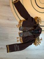 Carnaval Jasje met Goud Embleem, Bruin, Ophalen of Verzenden, Zo goed als nieuw, Jasje