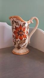 Flora gouda vintage kan/vaas, Huis en Inrichting, Woonaccessoires | Vazen, Ophalen of Verzenden, Gebruikt, Aardewerk of Porselein