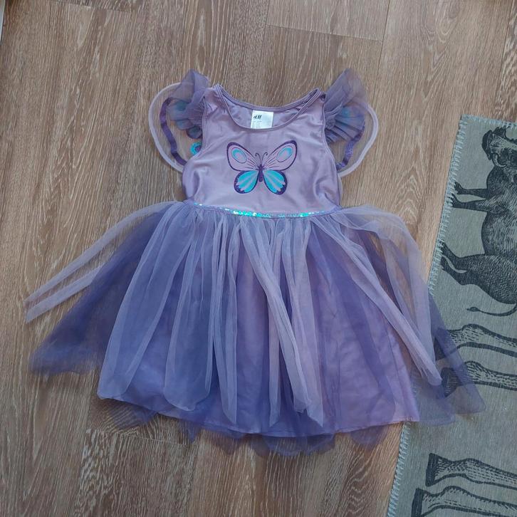 Vlinder jurkje verkleedjurkje of carnaval, Kinderen en Baby's, Carnavalskleding en Verkleedspullen, Zo goed als nieuw, Meisje