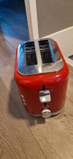 Rode Broodrooster - Kenwood kMix, Witgoed en Apparatuur, Broodroosters, Ophalen of Verzenden, Zo goed als nieuw, Uitneembare kruimellade