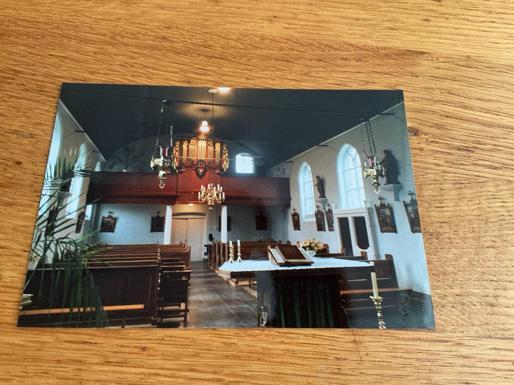 C2704 Teeffelen kerk, Ophalen of Verzenden, Voor 1940, Zo goed als nieuw