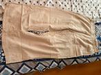 Beige linnen broek wijde pijpen maat XL, Ophalen of Verzenden, Zo goed als nieuw, Maat 46/48 (XL) of groter, Beige