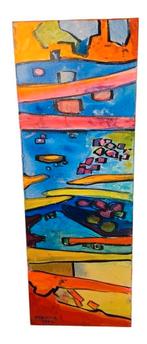 Maya Wildevuur (1944-2023) Abstracte compositie, Ophalen of Verzenden