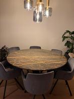 Ronde marmeren eettafel - 150cm diameter, Huis en Inrichting, Tafels | Eettafels, Ophalen, 100 tot 150 cm, Rond, Zo goed als nieuw