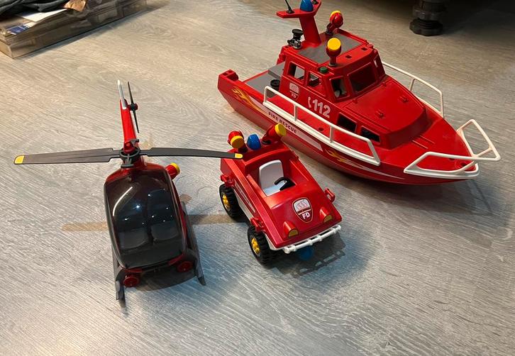 Playmobil mega brandweer set, Kinderen en Baby's, Speelgoed | Speelgoedvoertuigen, Zo goed als nieuw, Ophalen of Verzenden