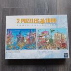 Comic Collection Puzzles 2 x 1000 stukjes Crazy World, Ophalen of Verzenden, Zo goed als nieuw
