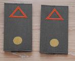 Setje gvt rangen opleiding officieren vaandrig, Ophalen of Verzenden, Landmacht, Nederland, Embleem of Badge