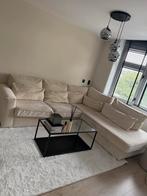 Luxe Hoekbank beige, Ophalen, 100 tot 125 cm, Hoekbank, 300 cm of meer