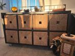 2x IKEA KALLAX kast, zwartbruin, 8 vakken, Ophalen, Gebruikt, 100 tot 150 cm, 50 tot 100 cm