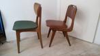 5 vintage retro stoelen Webe Teeffelen spijlenstoel touwstoe, Huis en Inrichting, Stoelen, Ophalen of Verzenden, Gebruikt, Vintage