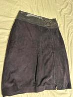 Suede rok Collezione Gruccia, Maat 38/40 (M), Blauw, Ophalen of Verzenden, Zo goed als nieuw