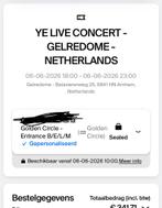 Kanye West Golden Circle Ticket, Tickets en Kaartjes, Sport | Overige, Eén persoon