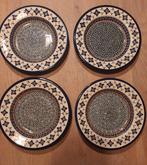 4 Soepborden Boleslawiec keramiek - Artistiek Design - 24 cm, Gebruikt, Ophalen of Verzenden, Bord(en), Overige stijlen