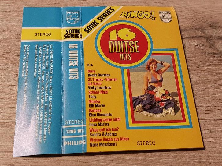 16 DUITSE HITS (MC), Cd's en Dvd's, Cassettebandjes, Zo goed als nieuw, Origineel, Verzamelalbums, 1 bandje, Ophalen of Verzenden