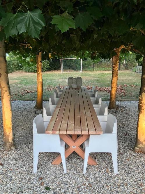 tuintafel 4 meter lang DUURZAAM DOUGLAS HOUT, Tuin en Terras, Tuintafels, Nieuw, Rechthoekig, Hout, Ophalen of Verzenden