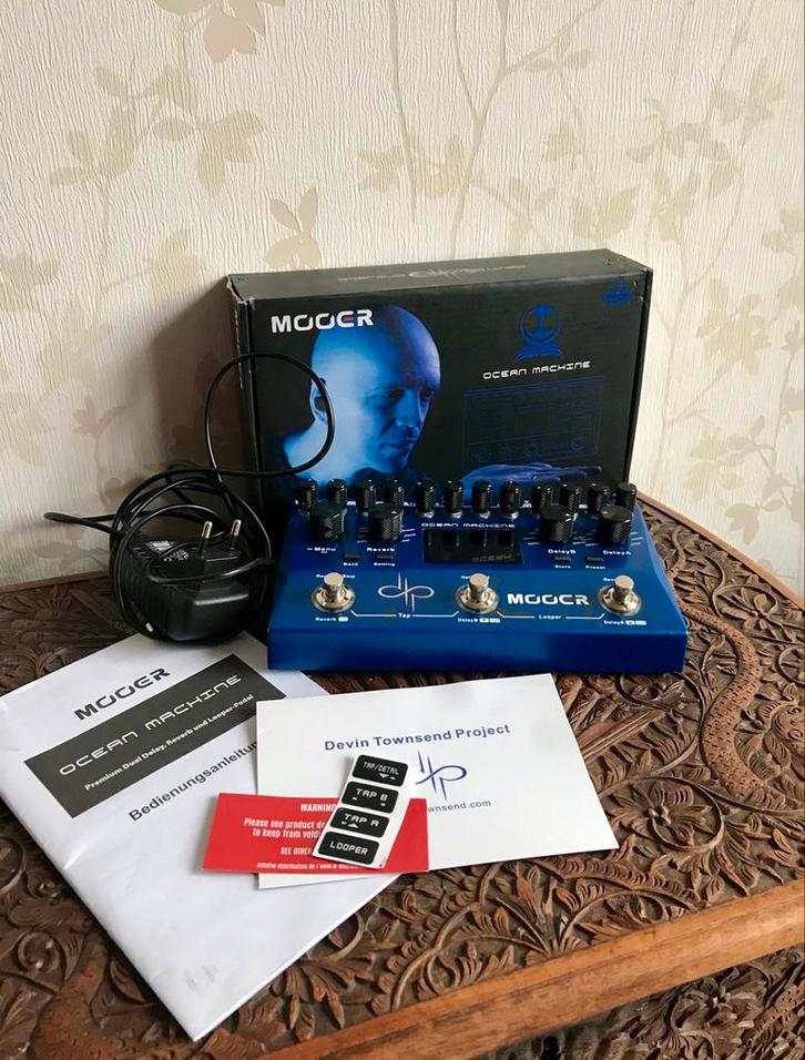 Mooer Ocean Machine in doos - 2 x delay, reverb en looper, Muziek en Instrumenten, Effecten, Zo goed als nieuw, Delay of Echo