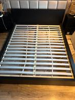 IKEA MALM Bed 160x200cm, Zwart, Tweepersoons, Ophalen of Verzenden, Zo goed als nieuw