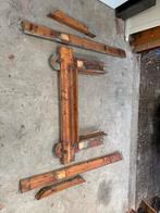 Oude Houten Schouw, Doe-het-zelf en Verbouw, Hout en Planken, Ophalen, Gebruikt, 25 tot 50 mm, Overige typen