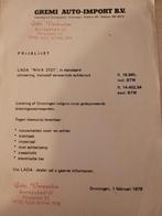 1978 Lada Niva 4x4 jeep prijslijst Nederlands Lada Niva 2121, Ophalen of Verzenden, Zo goed als nieuw, Overige merken