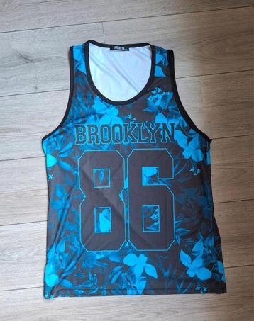 Brooklyn heren singlet 3XL blauw bloemen beschikbaar voor biedingen