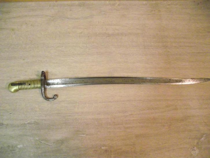 Belgische Terssen model 1868 bajonet, Verzamelen, Militaria | Algemeen, Landmacht, Mes of Dolk, Duitsland, Ophalen of Verzenden