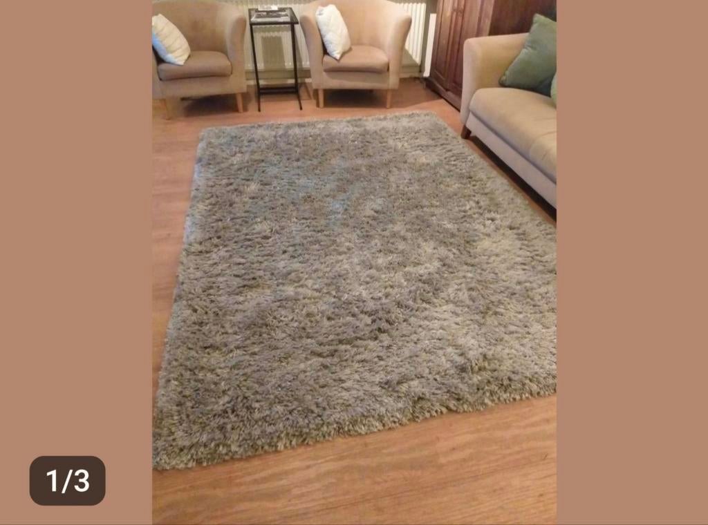Vloerkleed, Huis en Inrichting, Stoffering | Vloerbedekking, Ophalen, Nieuw, Minder dan 10 m², Grijs