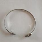 Armband zilver met doodshoofd, Ophalen of Verzenden, Zo goed als nieuw, Zilver, Staal