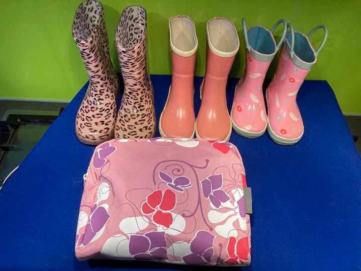 Regenlaarzen set + Basil regenkap fietszitje, Kinderen en Baby's, Kinderkleding | Schoenen en Sokken, Gebruikt, Laarzen, Meisje