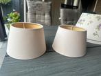 Zachtrose lampenkapjes met pegels, Ophalen, Zo goed als nieuw, Rond, Minder dan 25 cm