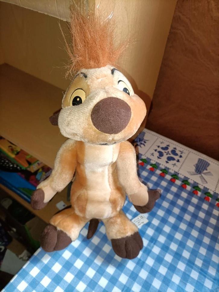 Timon knuffel 30 cm groot uit 1995, Kinderen en Baby's, Speelgoed | Knuffels en Pluche, Ophalen of Verzenden