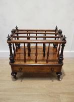 Antieke Engelse Canterbury, boekenrek, Ophalen of Verzenden