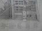 Steendruk plattegrond Huis St. Jans Oudwijk, Utrecht, 1841, Antiek en Kunst, Verzenden