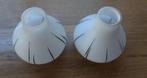 Lampenkappen glas vintage/antiek, Huis en Inrichting, Lampen | Lampenkappen, Ophalen of Verzenden, Zo goed als nieuw, Rond, Minder dan 25 cm