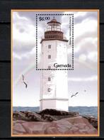 grenada pf blok vuurtoren gebouwen lighthouses architectuur, Ophalen of Verzenden, Postfris, Plaats of Gebouw