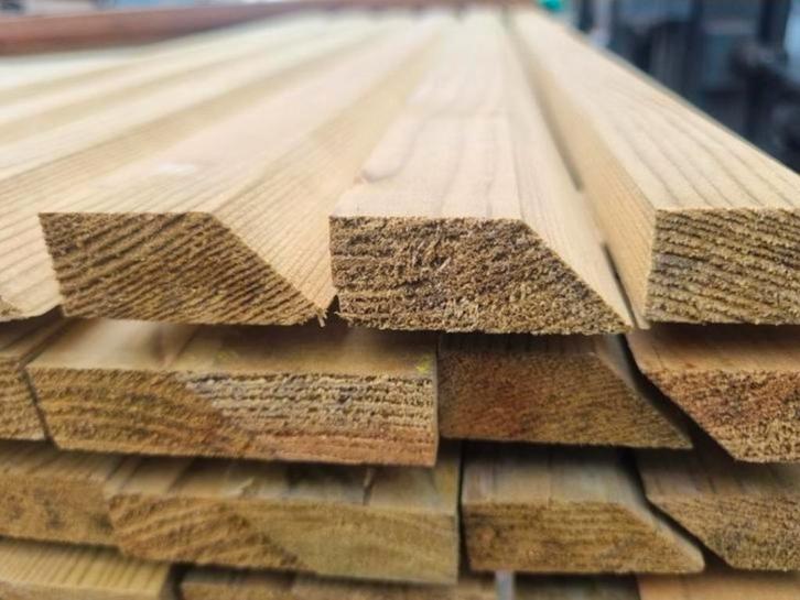 88 Geïmpregneerde latten 3.60 m lang - nr: TP620, Tuin en Terras, Palen, Balken en Planken, Nieuw, Planken, 250 cm of meer, Ophalen