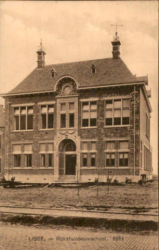 Lisse - Rijkstuinbouwschool, Verzamelen, Ansichtkaarten | Nederland, Ongelopen, Zuid-Holland, Voor 1920, Ophalen of Verzenden