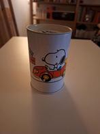 Snoopy Spaarpot Retro Blik, Ophalen of Verzenden, Gebruikt, Metaal of Blik, Strip- of Tekenfilmfiguur