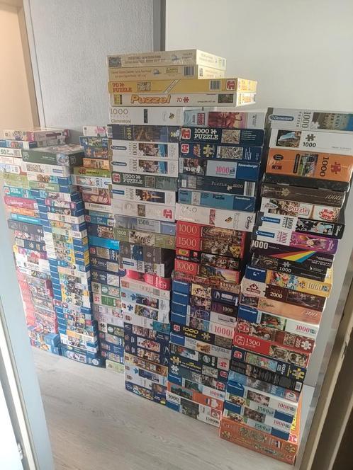 165 puzzels max 2000 stukjes, 33 zijn er nog nieuw, Hobby en Vrije tijd, Denksport en Puzzels, Zo goed als nieuw, Legpuzzel, Meer dan 1500 stukjes