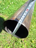 Enkelwandig recht, 1m. & koppelstuk, 150 mm / 180 mm hoek, Doe-het-zelf en Verbouw, Buizen en Afvoer, Gebruikt, Overige typen