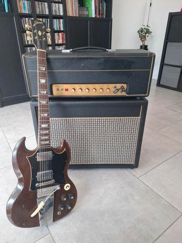 Marshall JTM50 Black Flag Clone + Zilla 1x12 Cabinet beschikbaar voor biedingen