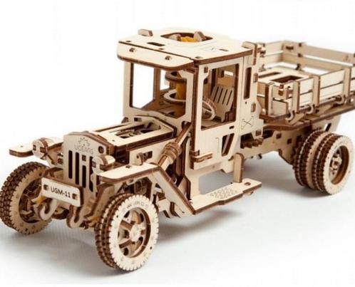 Houten bouwpakket Ugears truck UGM-11 34cm, Hobby en Vrije tijd, Modelbouw | Auto's en Voertuigen, Nieuw, Groter dan 1:32, Overige merken