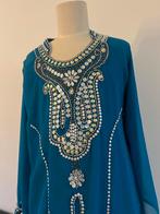 Blauwe Kaftan Carnavalsjurk - Maat M, Ophalen of Verzenden, Gedragen, Maat 38/40 (M), Carnaval