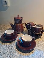 Vintage Villeroy & Boch Koffieservies - Bruin Keramiek, Antiek en Kunst, Ophalen of Verzenden